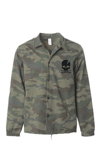 Water Resistant Windbreaker Coaches Jacket Camo